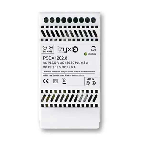 IZYX ALIM RAIL DIN 220V-DC 12V 2.8a