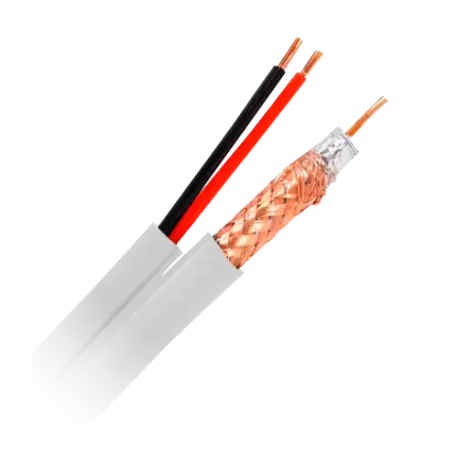 [RG59UP-100] Câble COAXIAL RG59UP-100 + DC BI 100M